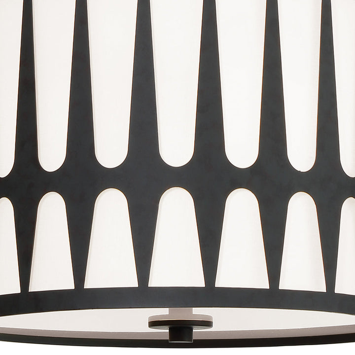 Crystorama Crystorama Royston 3 Light Black Mini Chandelier