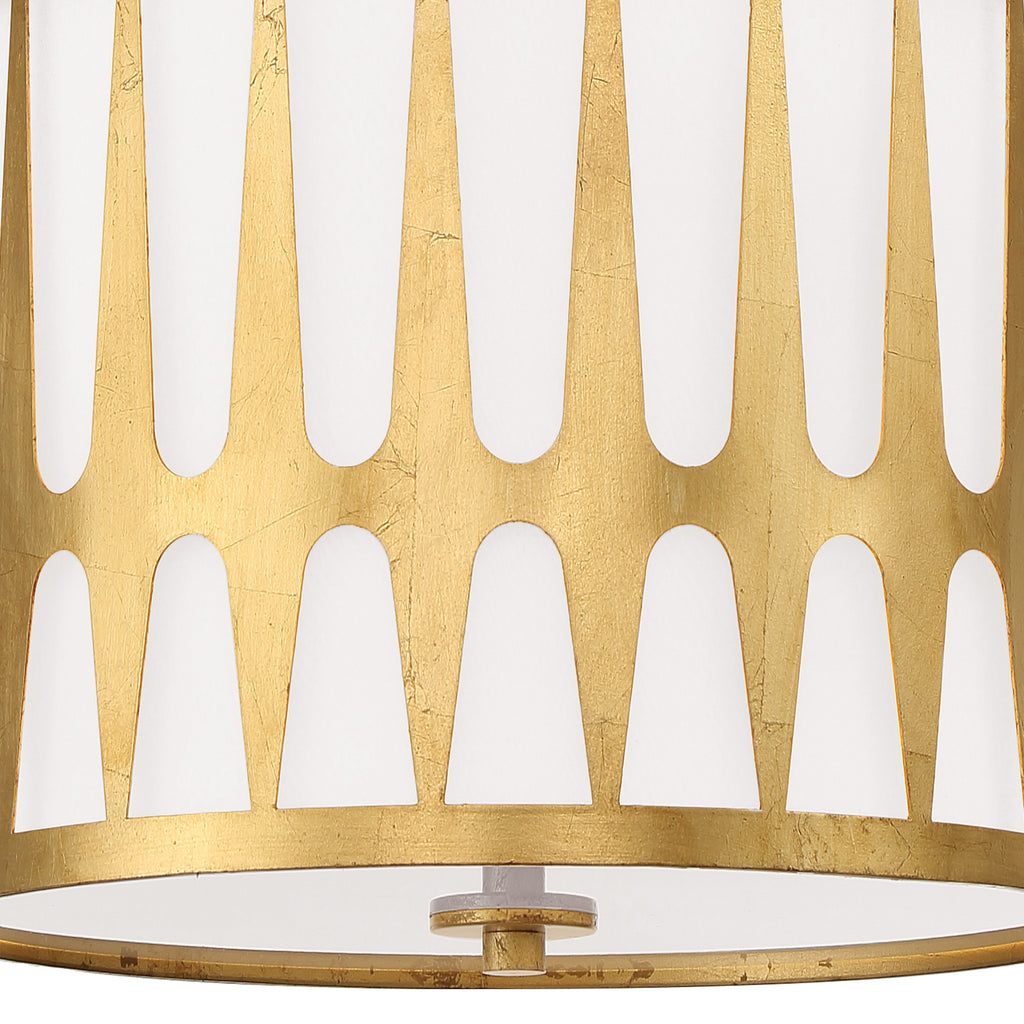 Crystorama Crystorama Royston 3 Light Antique Gold Mini Chandelier