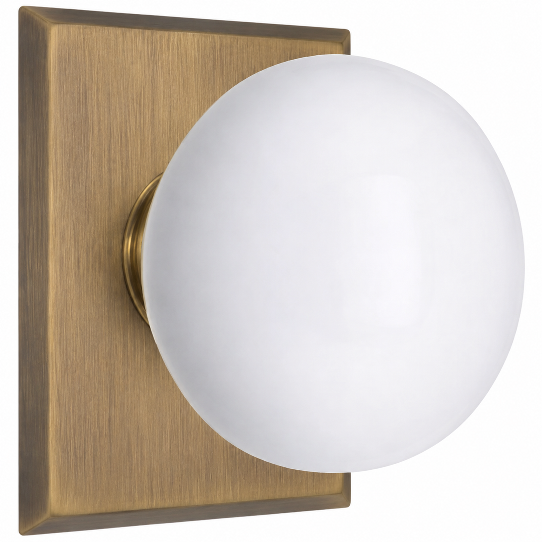 Magnifique® Rectangular Door Set with White Porcelain Knobs (Several Finishes Available)