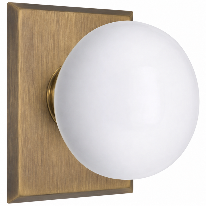 Magnifique® Rectangular Door Set with White Porcelain Knobs (Several Finishes Available)