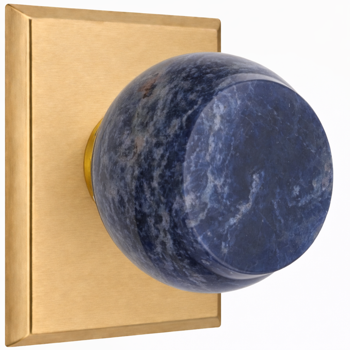 Magnifique® Rectangular Door Set with Royal Blue Knobs (Several Finishes Available)