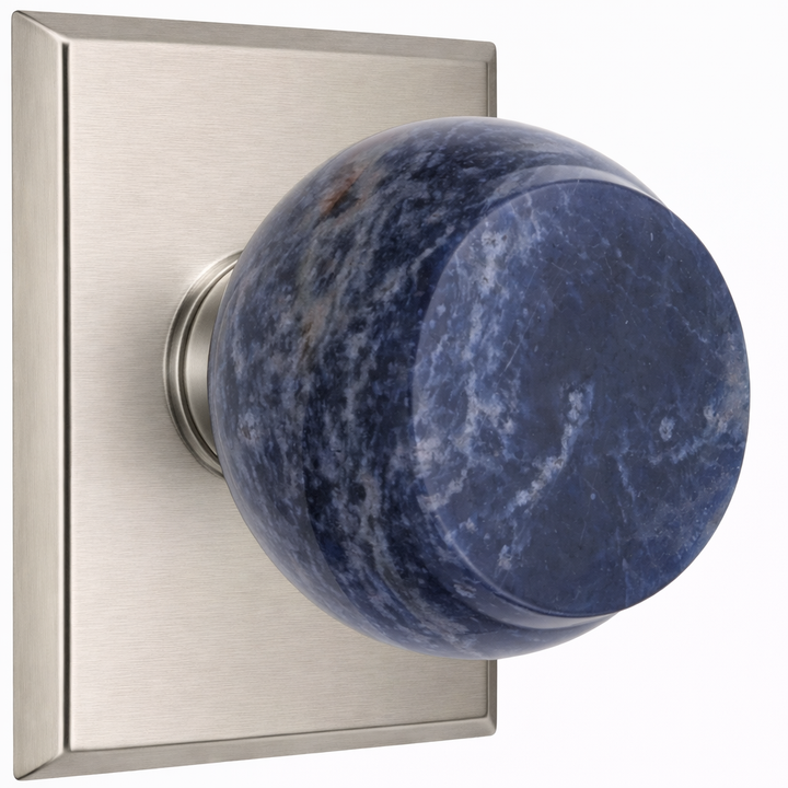 Magnifique® Rectangular Door Set with Royal Blue Knobs (Several Finishes Available)