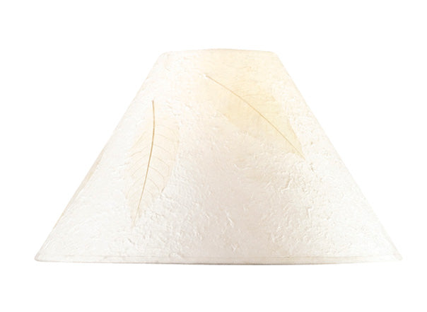 HARDBACK ROUND PAPER SHADE W/LEAF Cal Lighting