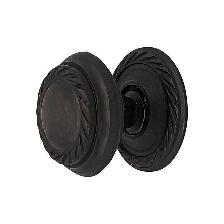 COPPER MOUNTAIN HARDWARE Solid Brass Georgian Roped Round Cabinet & Furniture Knob