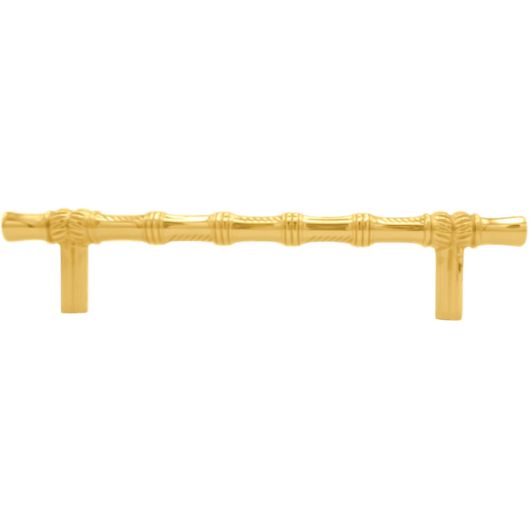 6 Inch Overall (4 1/2 Inch c-c) Japanese Bamboo Pull (Several Finishes Available)