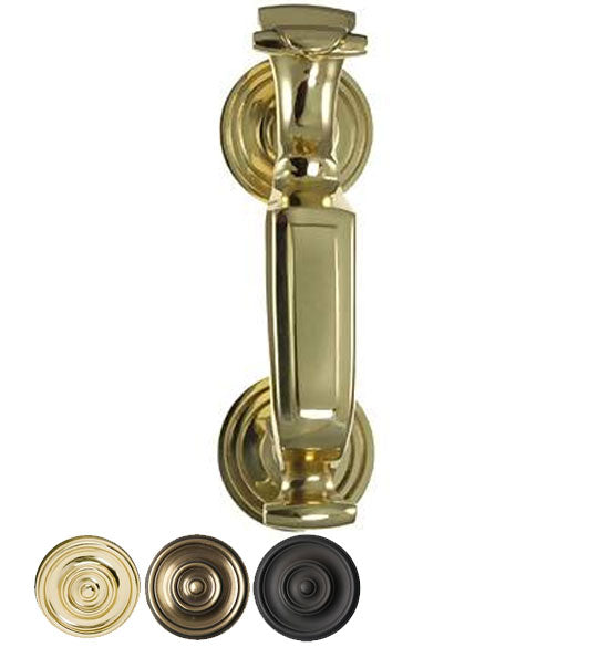 COPPER MOUNTAIN HARDWARE 8 Inch Tall Traditional Doctor's Door Knocker in Several Finishes