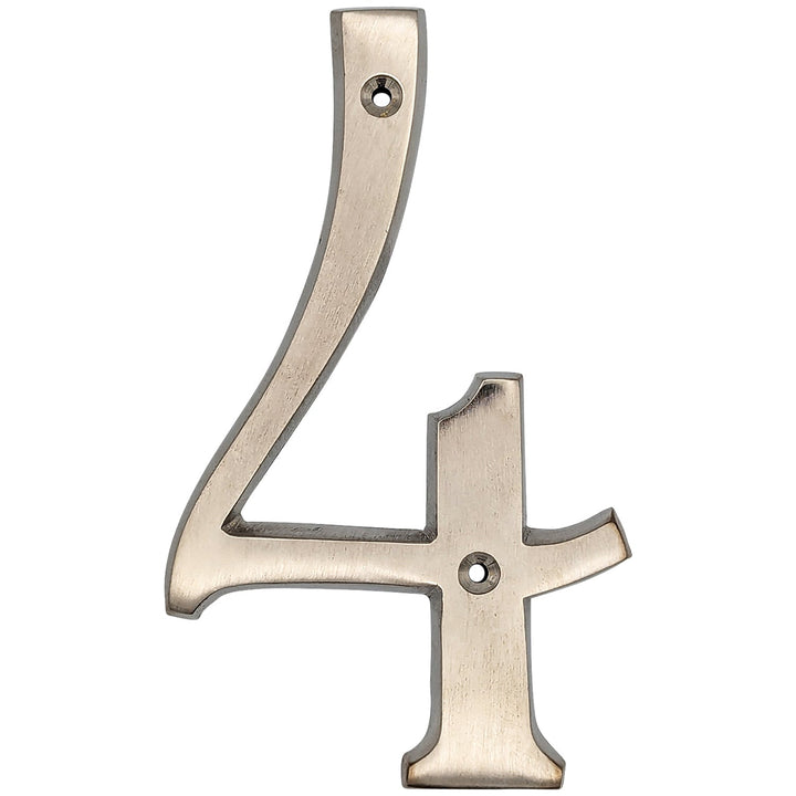 6 Inch Tall House Number 4 COPPER MOUNTAIN HARDWARE