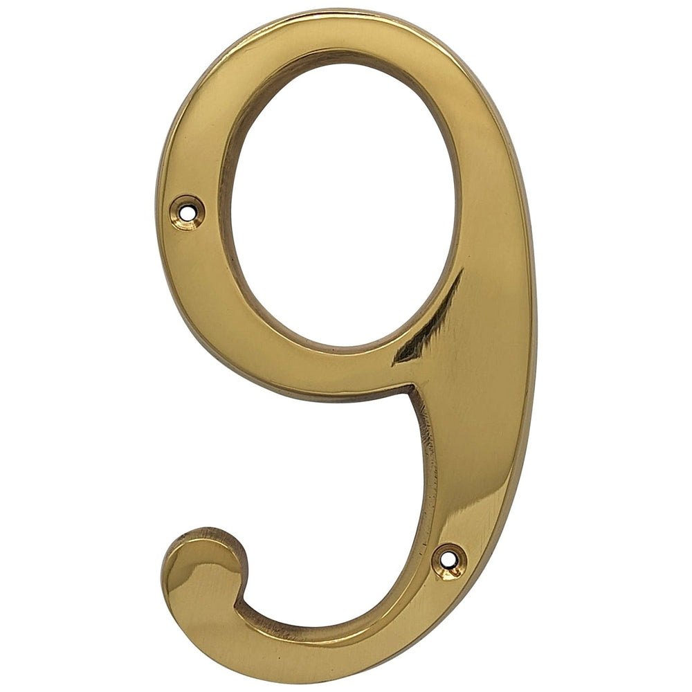 6 Inch Tall House Number 6 or 9 COPPER MOUNTAIN HARDWARE