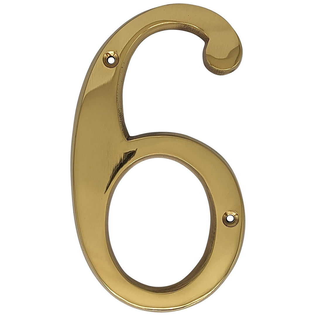 6 Inch Tall House Number 6 or 9 COPPER MOUNTAIN HARDWARE