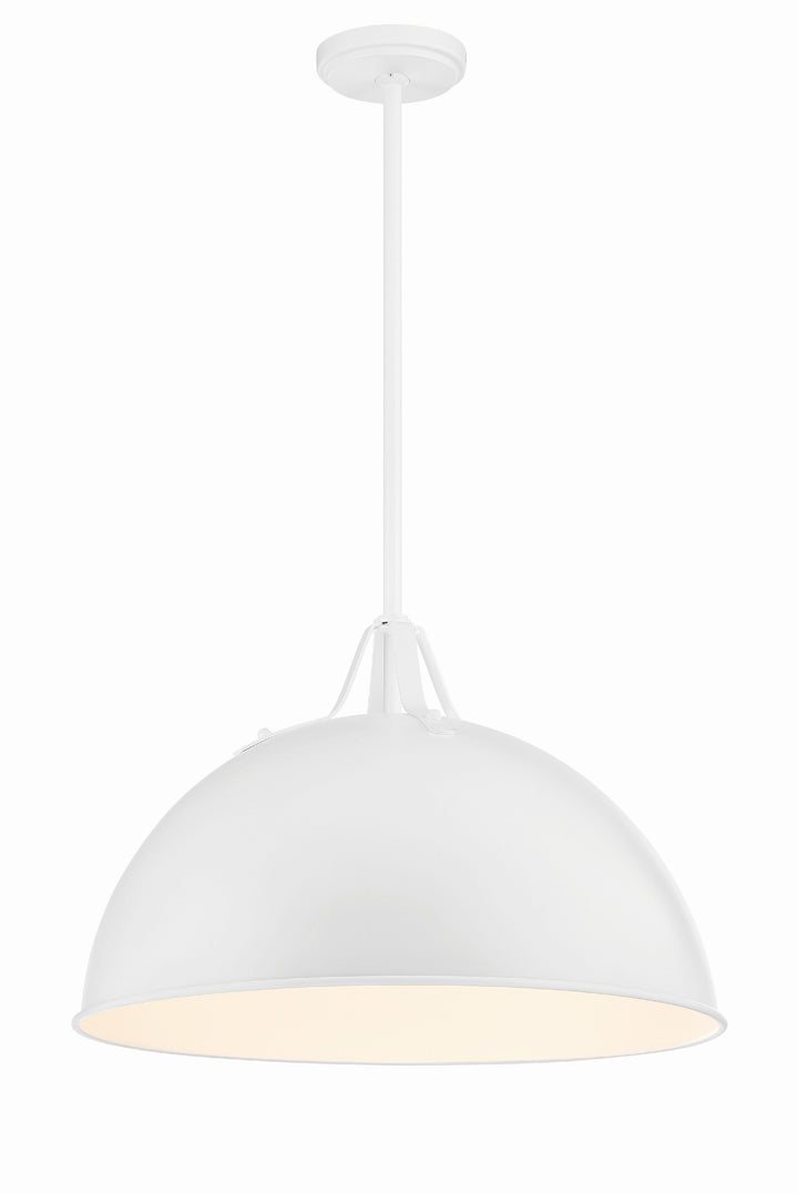 Crystorama Crystorama Soto 1 Light White Chandelier