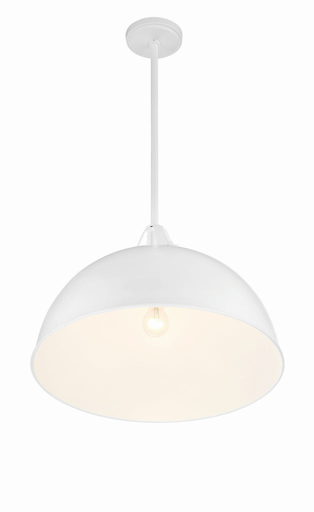 Crystorama Crystorama Soto 1 Light White Chandelier