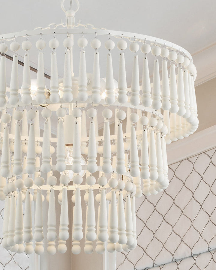 Crystorama Crystorama Tiana 3 Light Matte White Chandelier