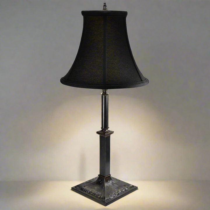 21 Inch Solid Brass French Table Lamp (Oil Rubbed Bronze Base) COPPER MOUNTAIN HARDWARE