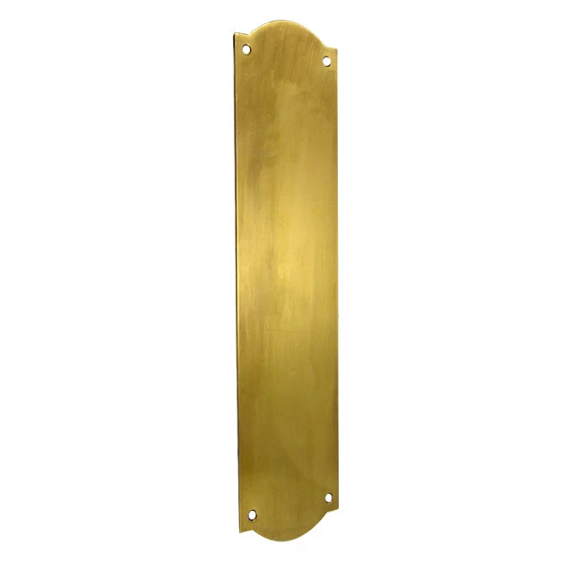 12 Inch Solid Brass Oval Push Plate