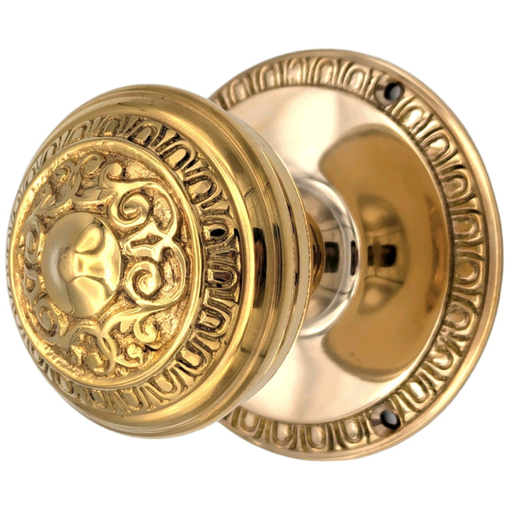 Egg & Dart Rosette Door Set with Egg & Dart Door Knobs (Several Finishes Available) COPPER MOUNTAIN HARDWARE