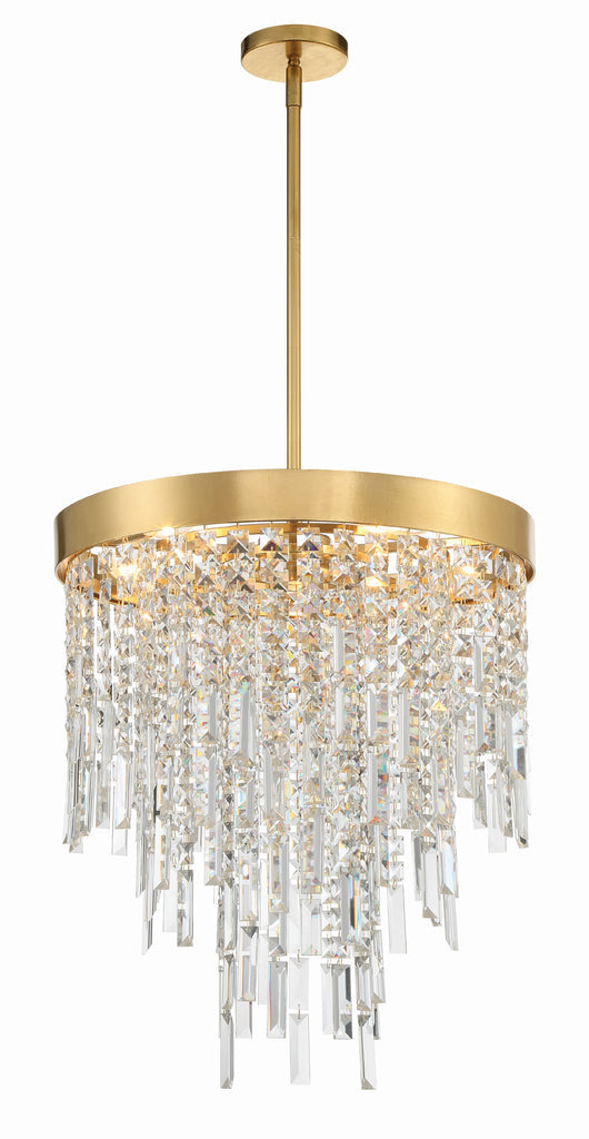 Crystorama Crystorama Winfield 5 Light Antique Gold Chandelier