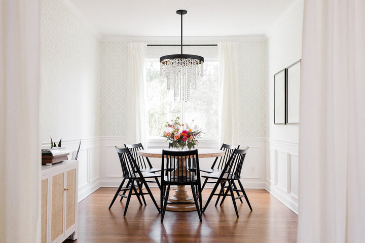 Crystorama Crystorama Winham 6 Light Black Forged Chandelier