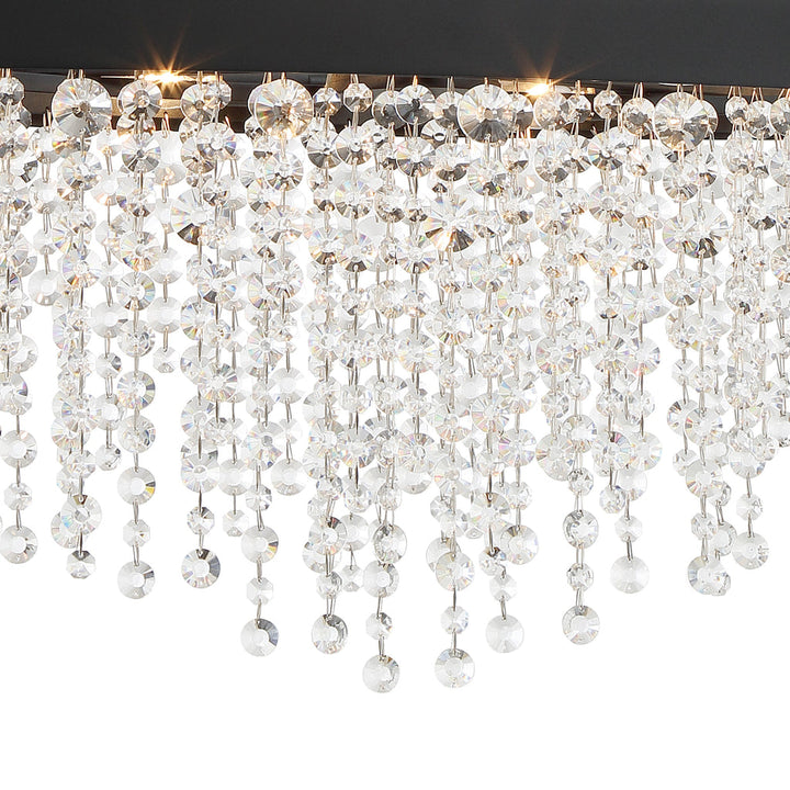 Crystorama Crystorama Winham 6 Light Black Forged Chandelier