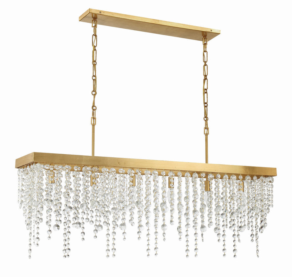 Crystorama Crystorama Winham 6 Light Antique Gold Chandelier