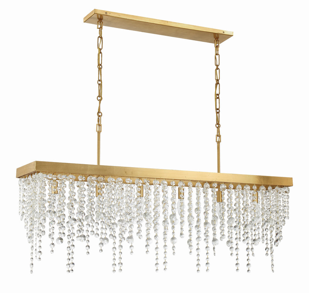 Crystorama Crystorama Winham 6 Light Antique Gold Chandelier