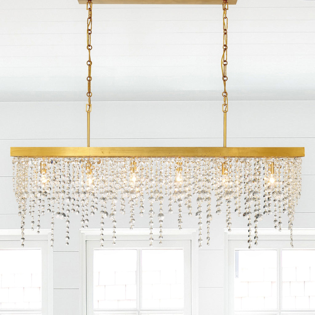 Crystorama Crystorama Winham 6 Light Antique Gold Chandelier