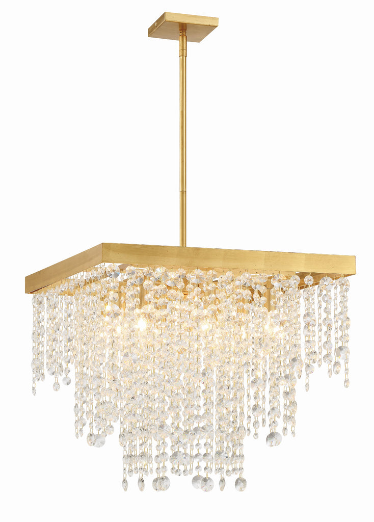 Crystorama Crystorama Winham 8 Light Antique Gold Chandelier