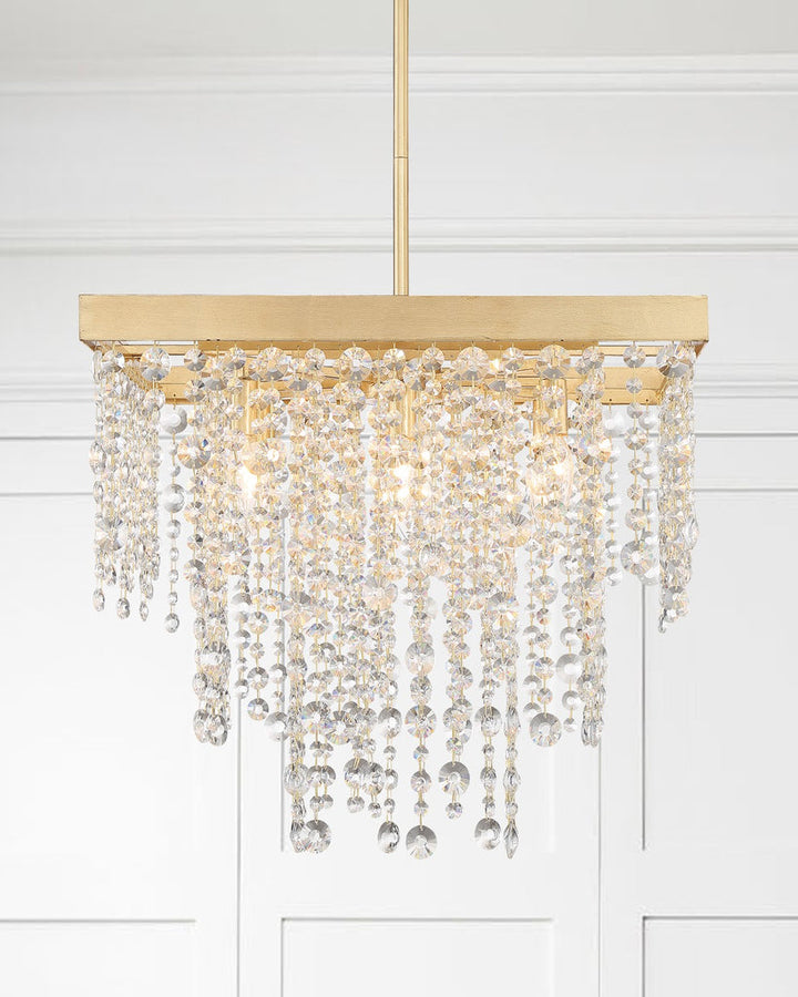 Crystorama Crystorama Winham 8 Light Antique Gold Chandelier
