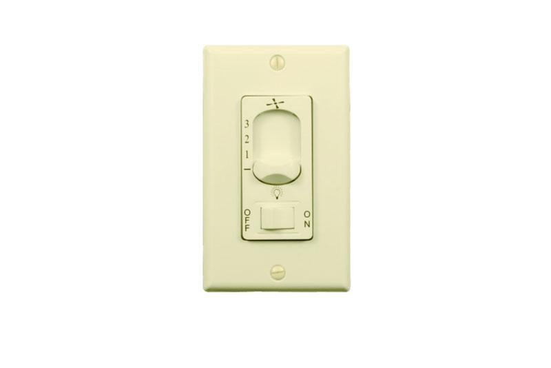 Dual Fan Light Wall Control ALMOND Wind River