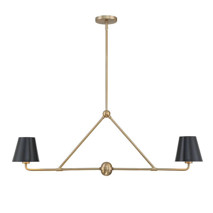 Crystorama Crystorama Xavier 2 Light Vibrant Gold Chandelier