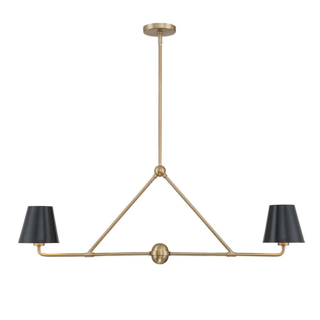 Crystorama Crystorama Xavier 2 Light Vibrant Gold Chandelier