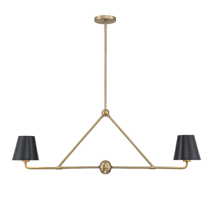 Crystorama Crystorama Xavier 2 Light Vibrant Gold Chandelier