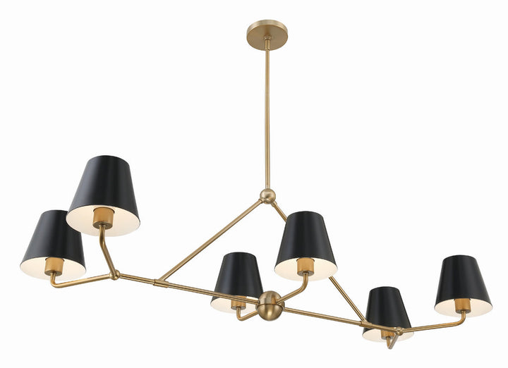 Crystorama Crystorama Xavier 6 Light Vibrant Gold Chandelier
