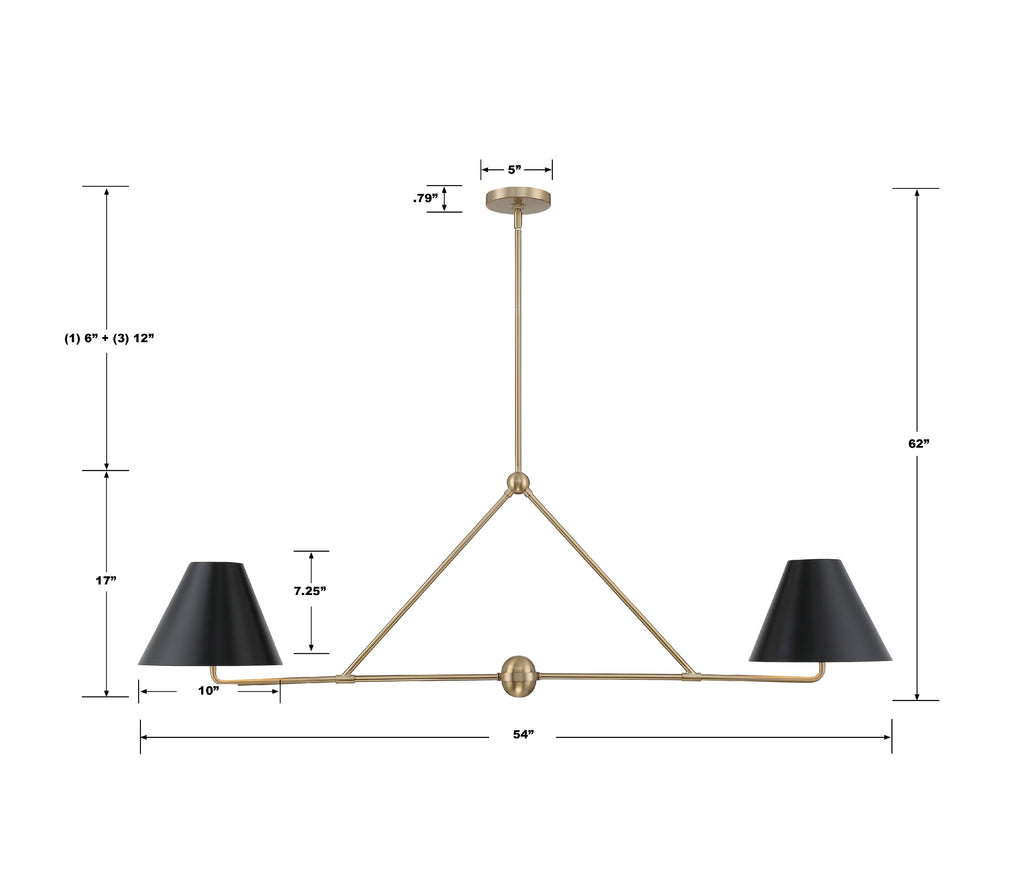 Crystorama Crystorama Xavier 4 Light Vibrant Gold Chandelier