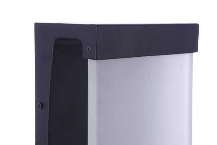 ##Antique Hardware## Vault 1 Light 15" LED Outdoor Wall Lantern in Midnight