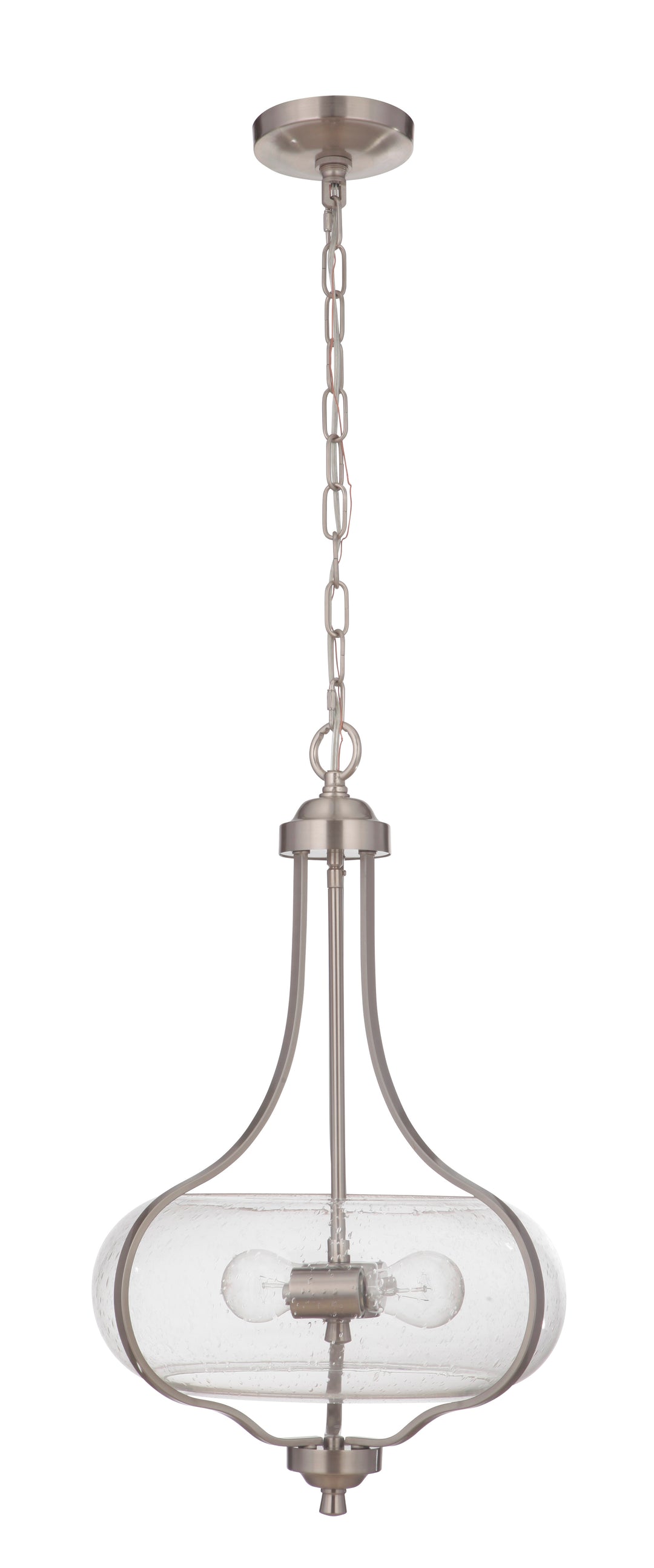 Serene 2 Light Pendant in Brushed Polished Nickel CRAFTMADE