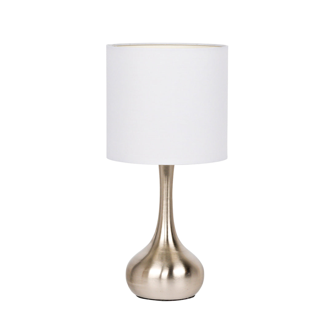 1 Light Metal Base Table Lamp in Brushed Polished Nickel CRAFTMADE