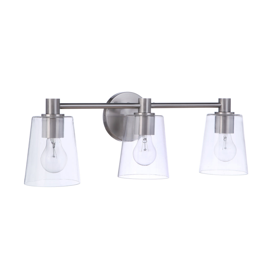 Emilio 3 Light Vanity in Brushed Polished Nickel CRAFTMADE