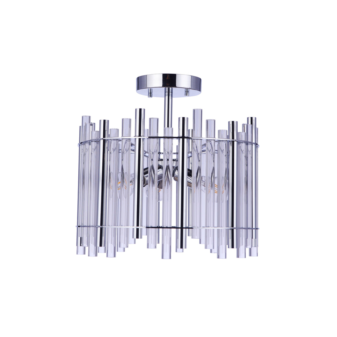 Reveal 3 Light Semi Flush in Chrome CRAFTMADE