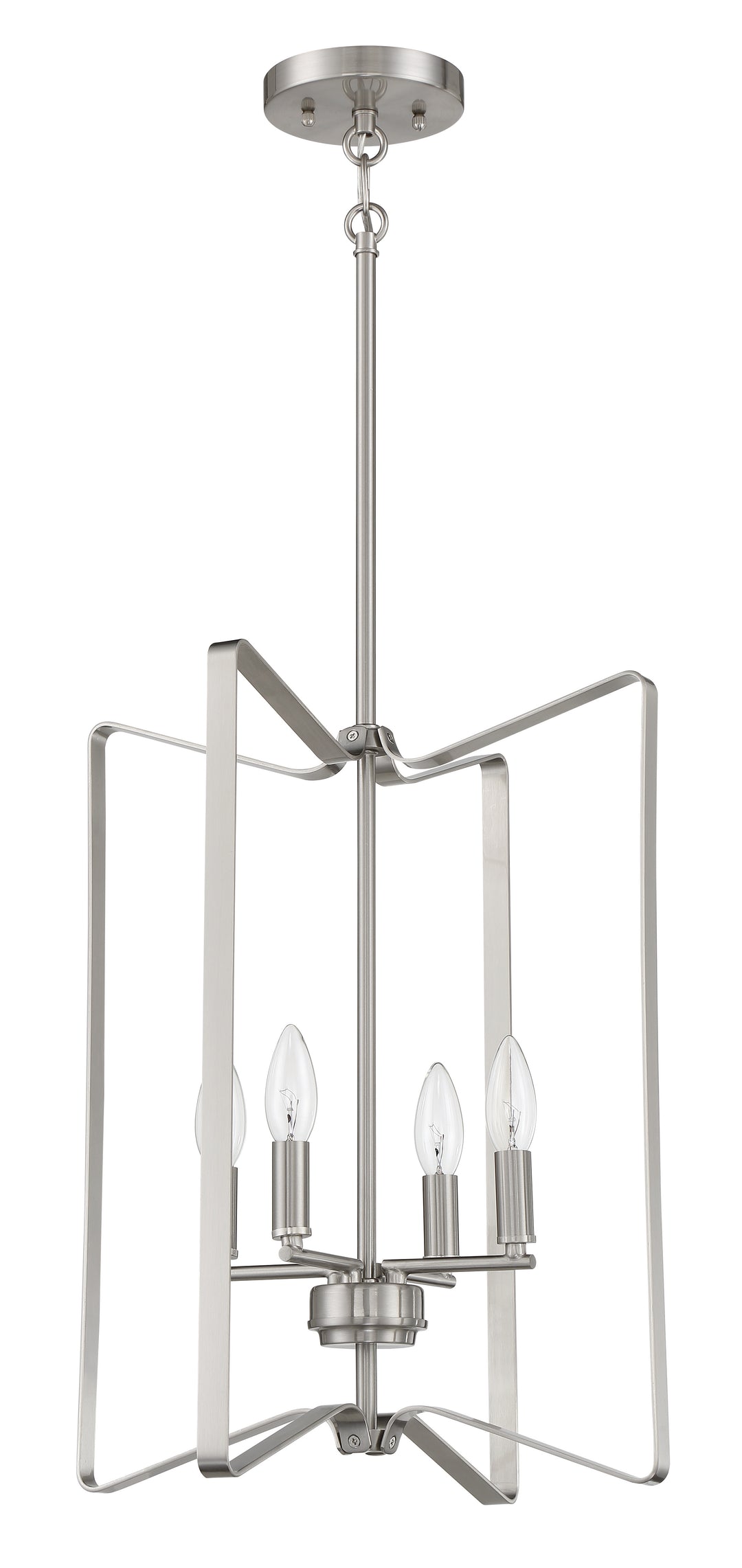 Shayna 4 Light Foyer in Brushed Polished Nickel CRAFTMADE