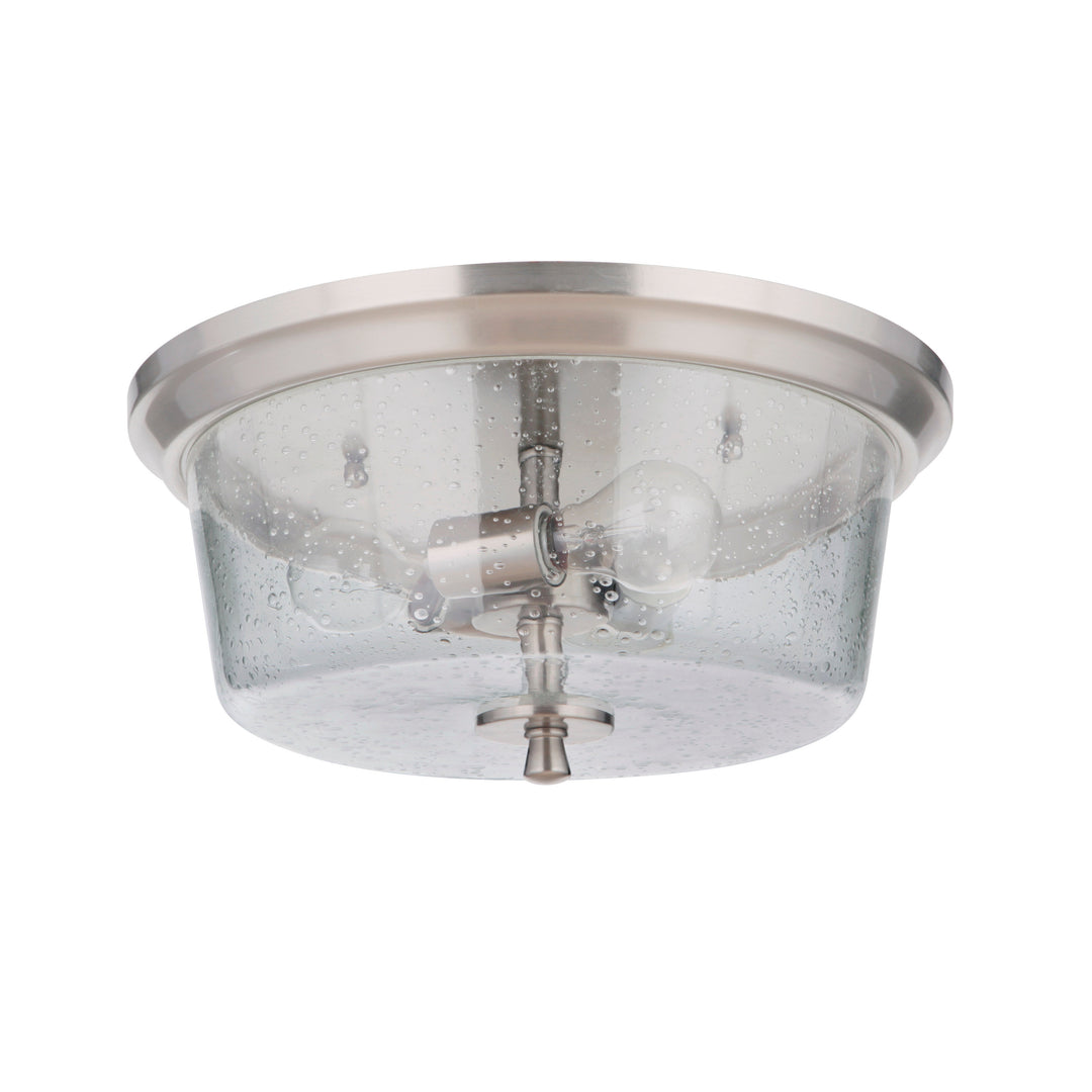 Tyler 3 Light Flushmount in Brushed Polished Nickel CRAFTMADE