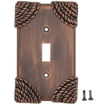 Roguery Ropes Wall Plate (Antique Copper Finish) ANNE AT HOME