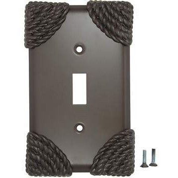 Roguery Ropes Wall Plate (Oil Rubbed Bronze Finish) ANNE AT HOME