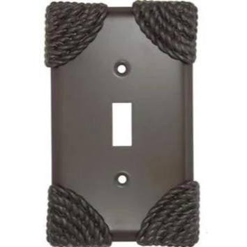 Roguery Ropes Wall Plate (Oil Rubbed Bronze Finish) ANNE AT HOME