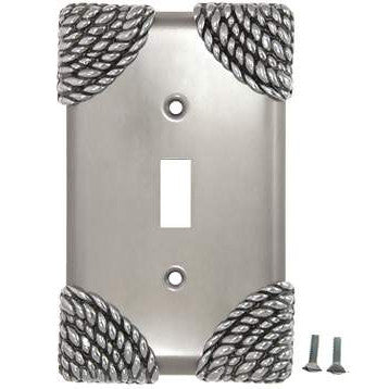 Roguery Ropes Wall Plate (Bright Nickel Finish) ANNE AT HOME