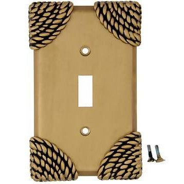 Roguery Ropes Wall Plate (Antique Brass Gold Finish) ANNE AT HOME