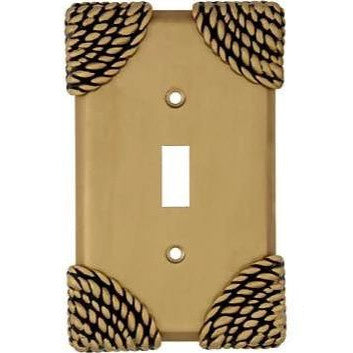 Roguery Ropes Wall Plate (Antique Brass Gold Finish) ANNE AT HOME