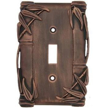 Bamboo Style Wall Plate (Antique Copper Finish) ANNE AT HOME