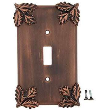 Oak Leaf Wall Plate (Antique Copper Finish) ANNE AT HOME