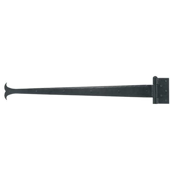 30 Inch Iron Art Whale Tail Style Strap Hinge (Matte Black Finish) ACORN MANUFACTURING