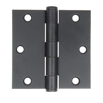 3 1/2 Inch by 3 1/2 Inch Butt Hinge (Forged Black Iron) ACORN MANUFACTURING